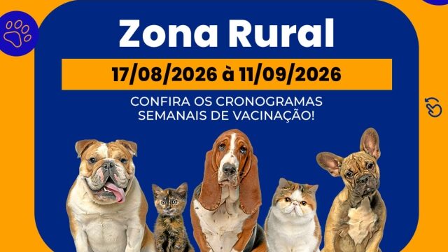 Vacinação Canina e Felina na Zona Rural