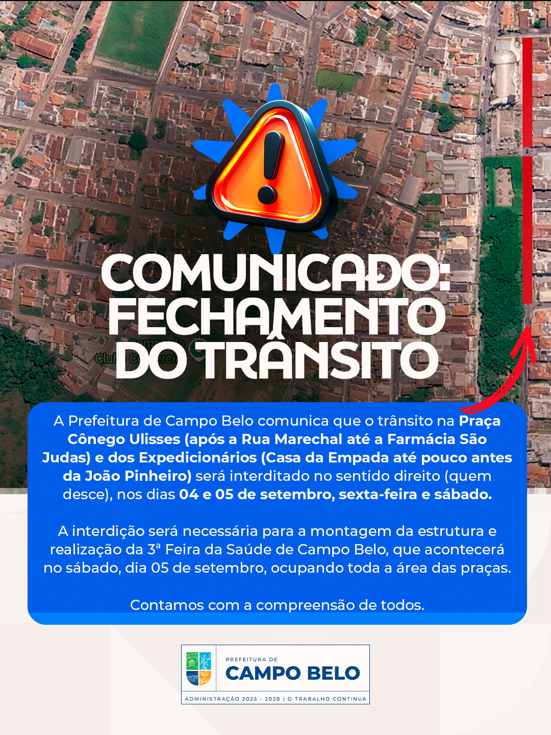 Interdição no Trânsito para Feira da Saúde