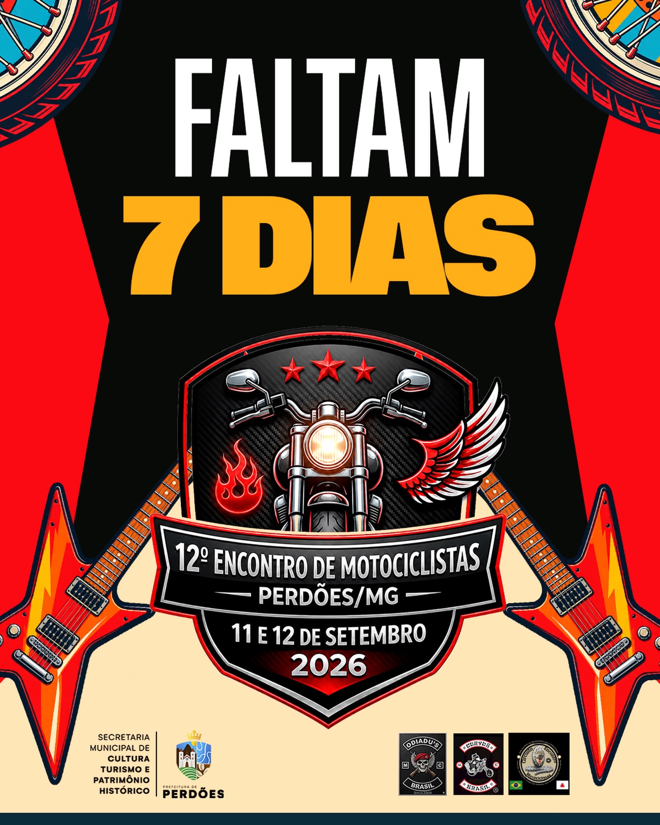 Perdões recebe 12º Encontro de Motociclistas