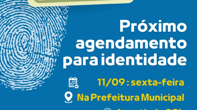Nova data para agendamento da identidade em Cana Verde