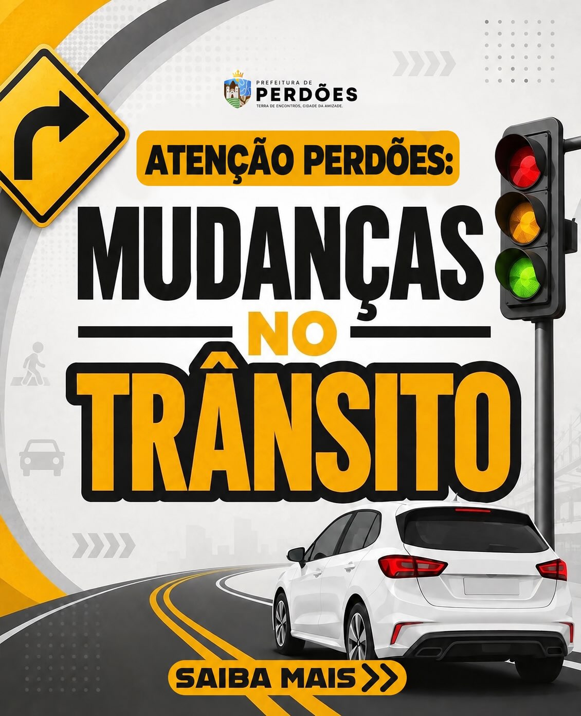 Alteração no trânsito da área central em Perdões