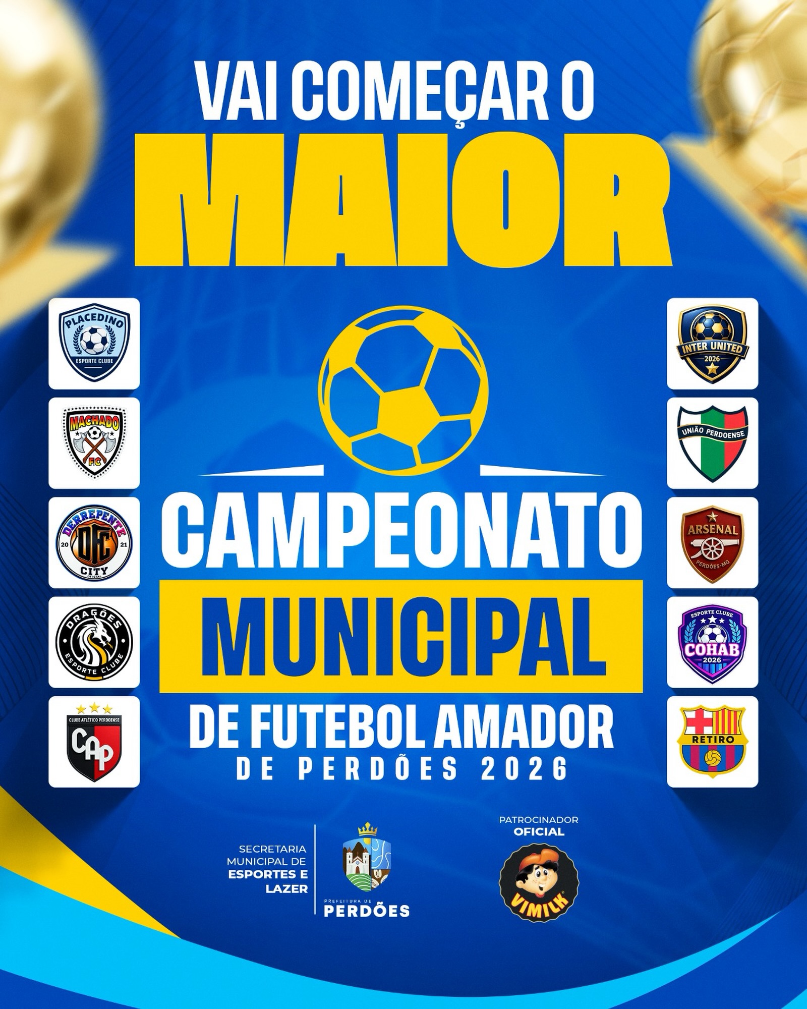 Perdões já se prepara para o campeonato de futebol