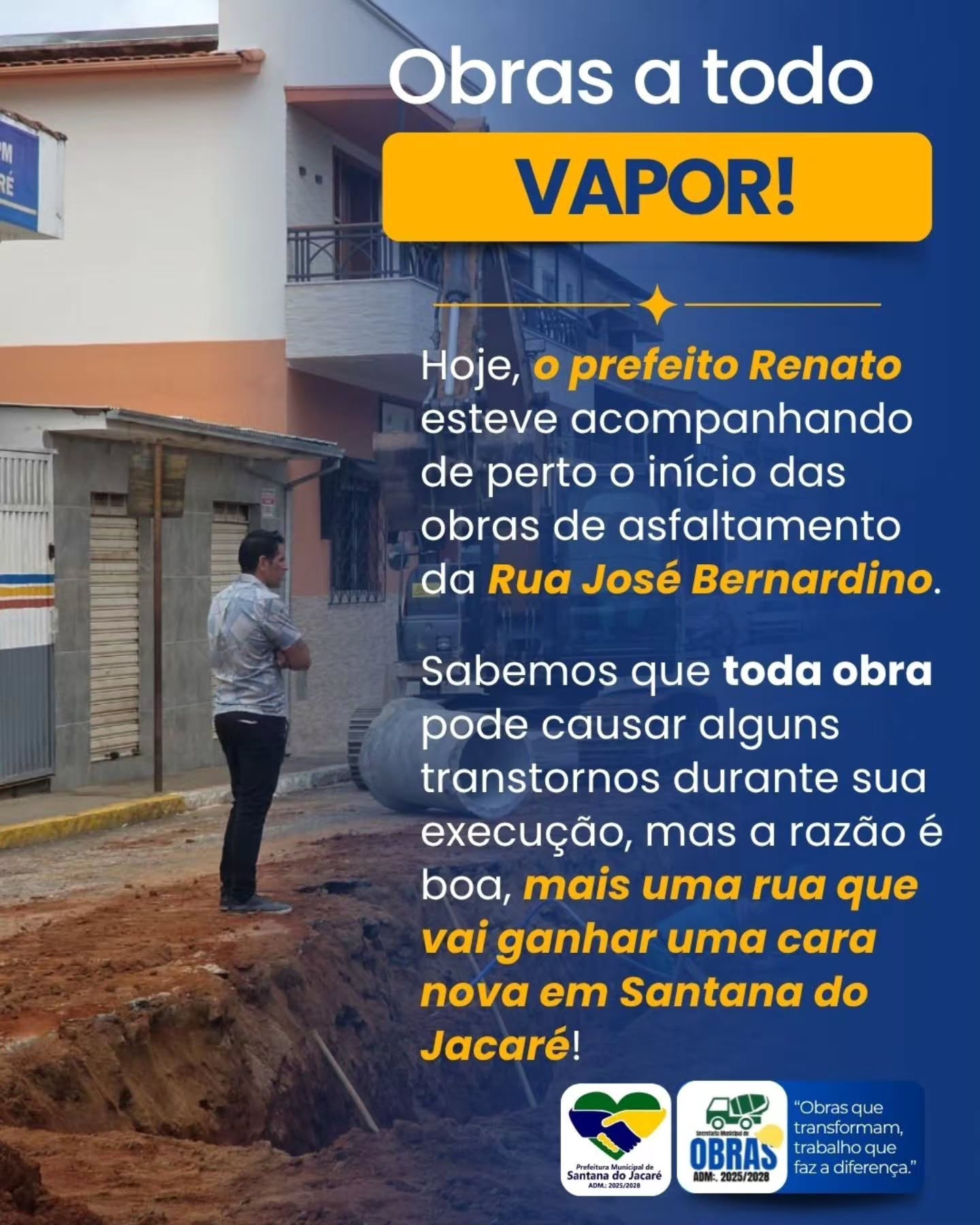Obras de Asfaltamento Avançam em Santana do Jacaré